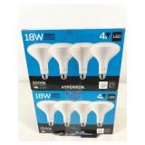 8 bulbs, HyperSBR40-30, Hyperikon LED 18W 3000K