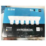 24 bulbs, HyperGU10-27T, Hyperikon LED 6.5W 2700K