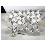 56 assorted E26 base bulbs, no boxes, some not
