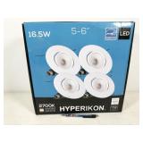 4 bulbs, HyperDownlight56R-27H, Hyperikon LED