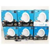 6 bulbs, Hyperikon LED 9W 3000K 4" downlight