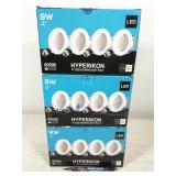 12 bulbs, HyperEDL4-40, Hyperikon LED 9W 4000K 4"