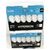 12 bulbs, HyperJBDL6-40, Hyperikon LED 11.6W