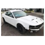 2000 Ford Mustang GT white 2-door project car,