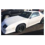 1989 Chevy Camaro RS white 2-door coupe, 081617mi