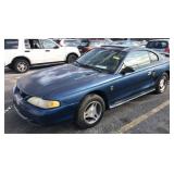 1998 Ford Mustang blue 2-door coupe, 118086mi,