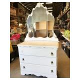 wooden dresser, 40"w x 17"d x 72.5"h, vintage