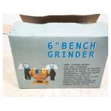 6" bench grinder, old new stock, works