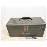Craftsman metal tool box with tools