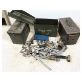 3 ammo cans, 1 with sockets