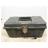 plastic tool box with sockets