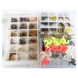 3 boxes of fishing tackle