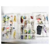 3 boxes of fishing tackle