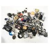 assorted reel parts