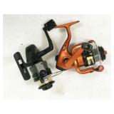 pair of reels: R2F & Johnson SP1000