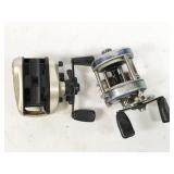 pair of reels: Diawa Procaster & Millionaire 4H