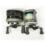 pair of reels: PS2L-2B & Abu Garcia Ambassadeur