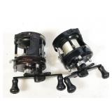 pair of reels: Shakespeare Alpha XT & FLW