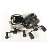 pair of reels: Mitchell Epic E100 & Diawa BW2