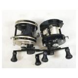 pair of reels: Mitchell Epic E100 & FLW