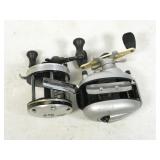 pair of reels: Abu Garcia Ambassadeur & Bass