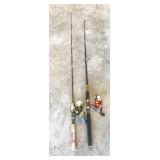 pair of spinner rods/reels: Zebco RT