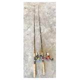 pair of spinner rods/reels: Zebco RT