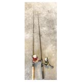 pair of spinner rods/reels: Genesis