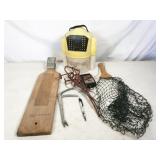 assorted fishing gear