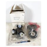 3pc 3-light fixtures and 1pc 1-light fixture, all