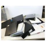 assorted binders, NO SHIPPING