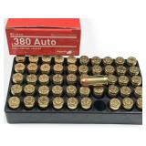 380 Auto, box of 50rds Aguila, 95gr, full metal