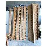 2 runs of gun racks, enough for 40+ long guns,