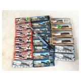 asorted folding knives