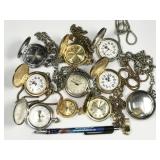 10pc assorted pocket watches