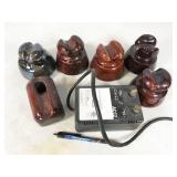 electric fence charger and insulators
