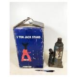 6 ton hydraulic jack (works) and NEW 3 ton jack