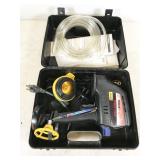 Wagner WideShot power sprayer in case, motor runs