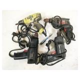 4pc assorted electric drills, work
