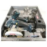 Ryobi cordless tool set with charger in case, no