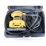 DeWalt DW411 sander in case, works