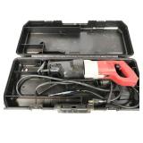 Milwaukee SawzAll in case, motor runs but does