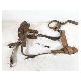 pole climbers, safety harness and lead, climbing