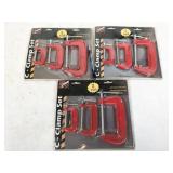 3pc NEW Sterling Tools c-clamp sets