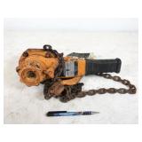 Harrington 1 ton lever hoist, not tested, NO