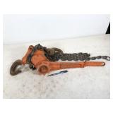 Yale 1.5 ton lever hoist, not tested, NO SHIPPING