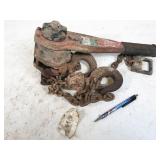 Little Mule 1.5 ton lever hoist, not tested, NO