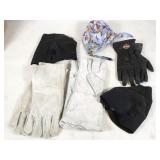 gloves, half face mask, do-rag