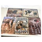 5pc NEW metal signs of dogs, 17"x12"