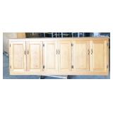 wooden cabinet, 97"w x 17"d x 36"h, NO SHIPPING